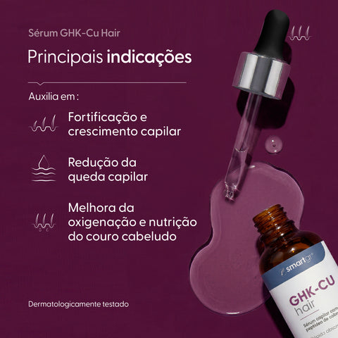 Smart Hair, Sérum Capilar GHK-Cu, 50 ml — embalagem do produto, Smart GR