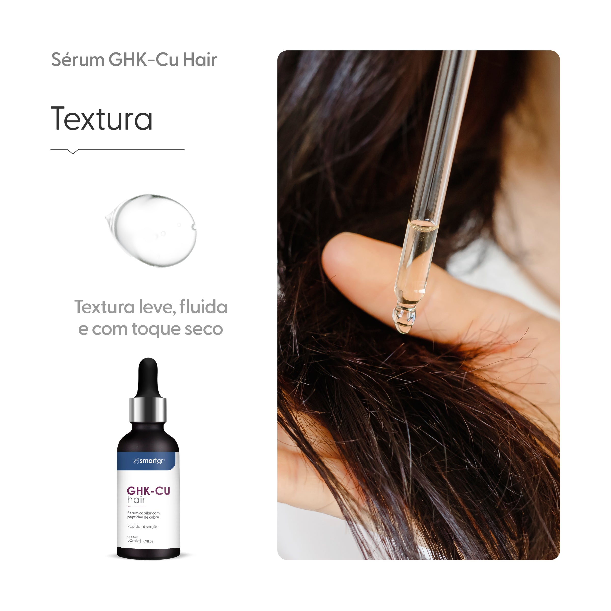 Smart Hair, Sérum Capilar GHK-Cu, 50 ml — vista adicional, Smart GR