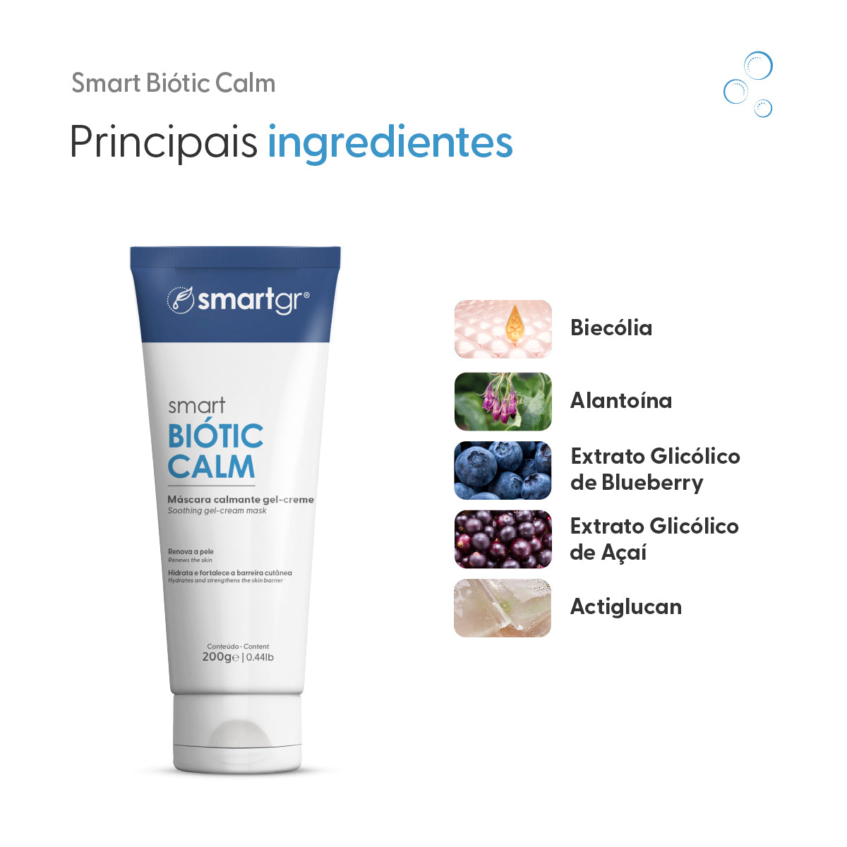 Smart Biótic Calm, Máscara Calmante, 200 ml — vista adicional, Smart GR