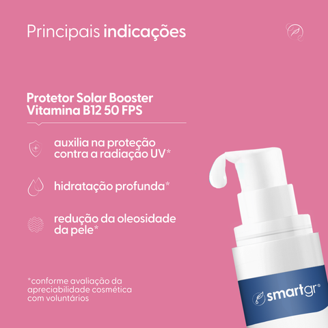 Protetor Solar FPS 50 com Vitamina B12 – 50 ml | Smart GR