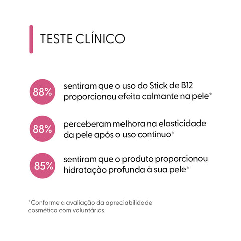 Smart Stick B12, Hidratação e Revitalização, 15 g — teste de produto, Smart GR