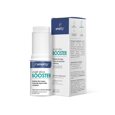 Smart Stick Booster, Hidratação e Uniformização, 15 g — stick facial com ácido hialurônico, Smart GR