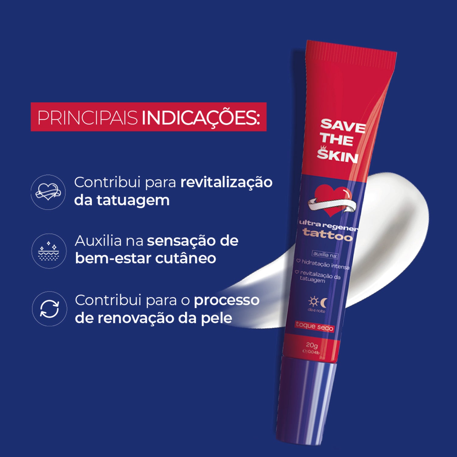 Ultra Regener Tattoo, 20 g — indicações de uso, Save The Skin