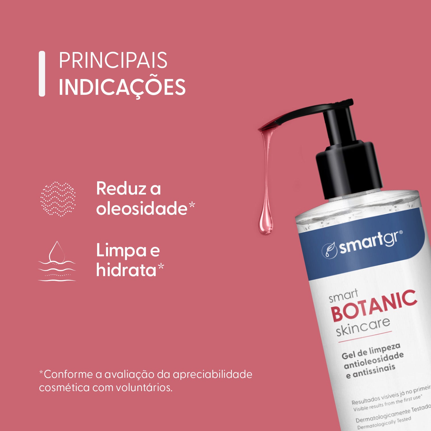 Smart Botanic, Gel de Limpeza, 180 ml — indicações de uso, Smart GR