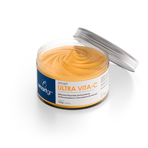 Smart Ultra Vita‑C – Máscara Facial Dourada – 120 g | Smart GR