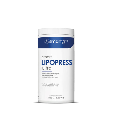 Smart Lipopress Ultra, Creme de Massagem, 1 kg — peptídeos redutores para massagem corporal, Smart GR
