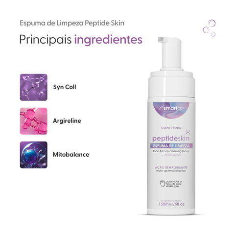 Peptide Skin, Espuma de Limpeza, 150 ml — vista adicional, Smart GR