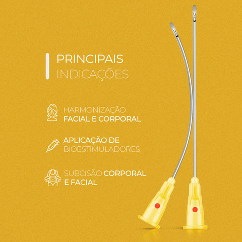 Smart Micro Incision, Cânula Bico de Pato, 20G x 70 mm — indicações de uso, Smart GR