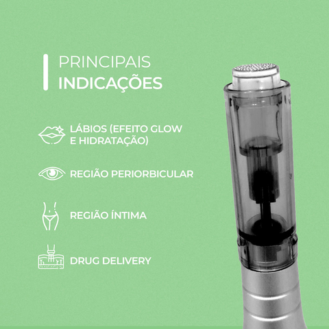 Cartucho Smart Pen Preto, 137 nano pins — indicações de uso, Smart GR