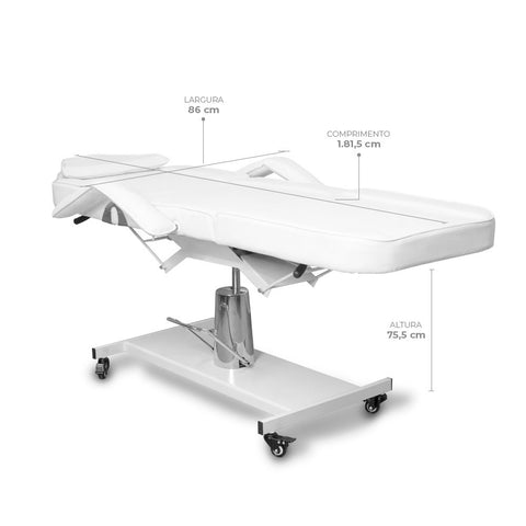 Poltrona Hidráulica, cor branca, Docmob — especificações técnicas do produto, Smart GR