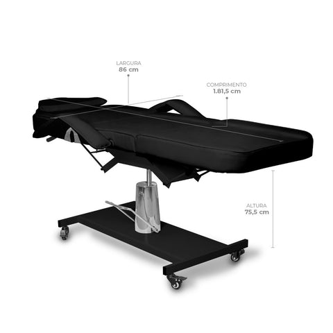 Poltrona Hidráulica, cor preto, Docmob — especificações técnicas do produto, Smart GR