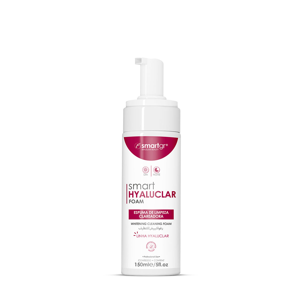 Smart Hyaluclar Foam, 150 ml — espuma de limpeza clareadora com niacinamida, Smart GR