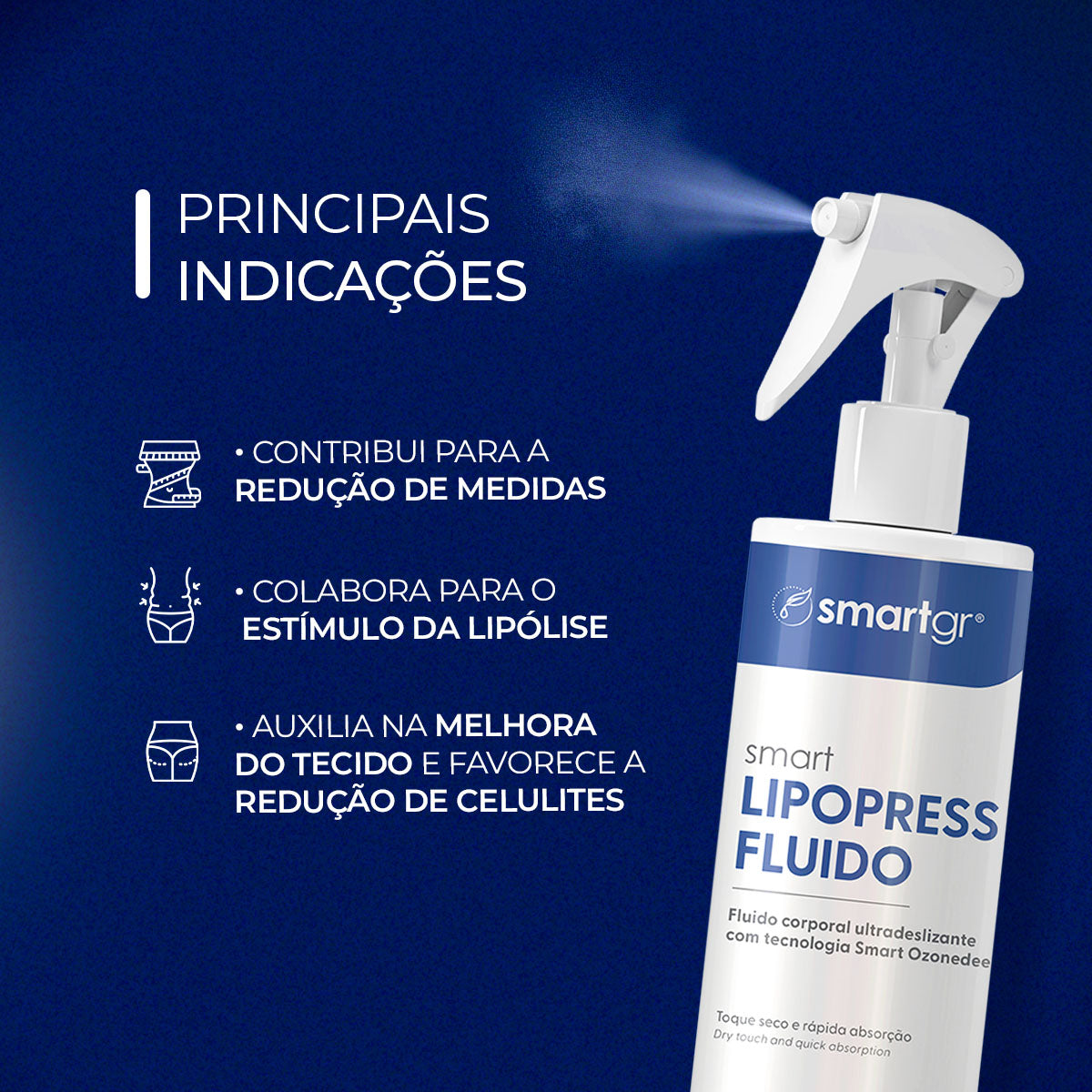 Smart Lipopress Fluido Corporal, 200 ml — indicações de uso, Smart GR