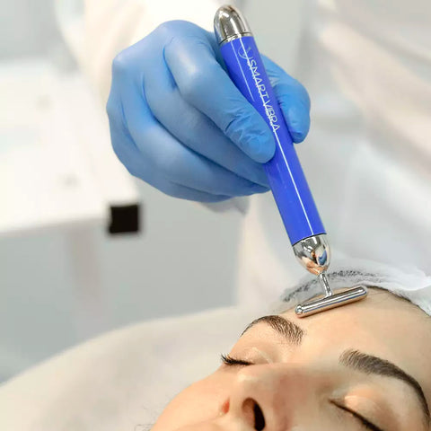 Smart Vibra, Massageador por Vibração, cor azul — modo de aplicação, Smart GR