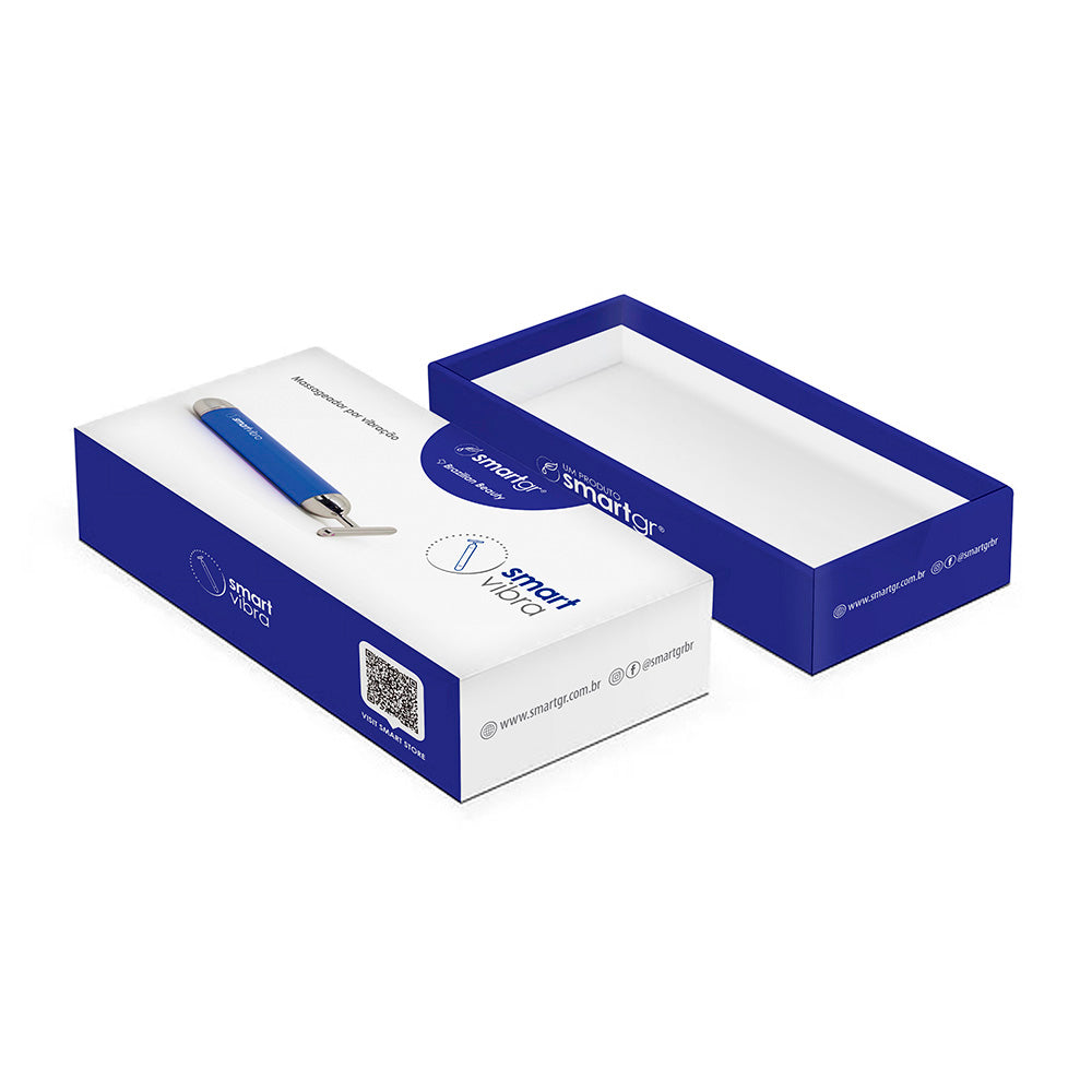 Smart Vibra, Massageador por Vibração, cor azul — embalagem do produto, Smart GR