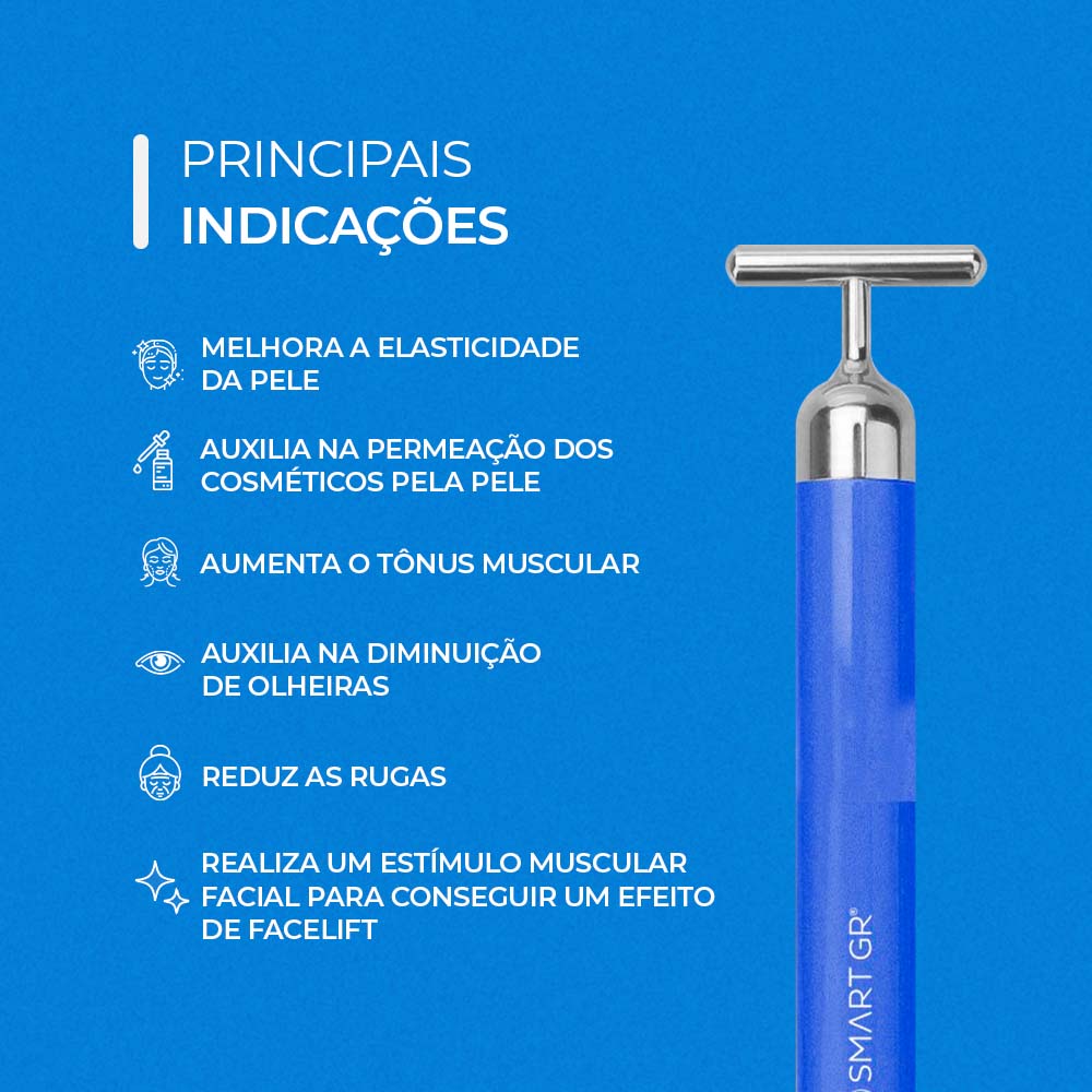 Smart Vibra, Massageador por Vibração, cor azul — indicações de uso, Smart GR