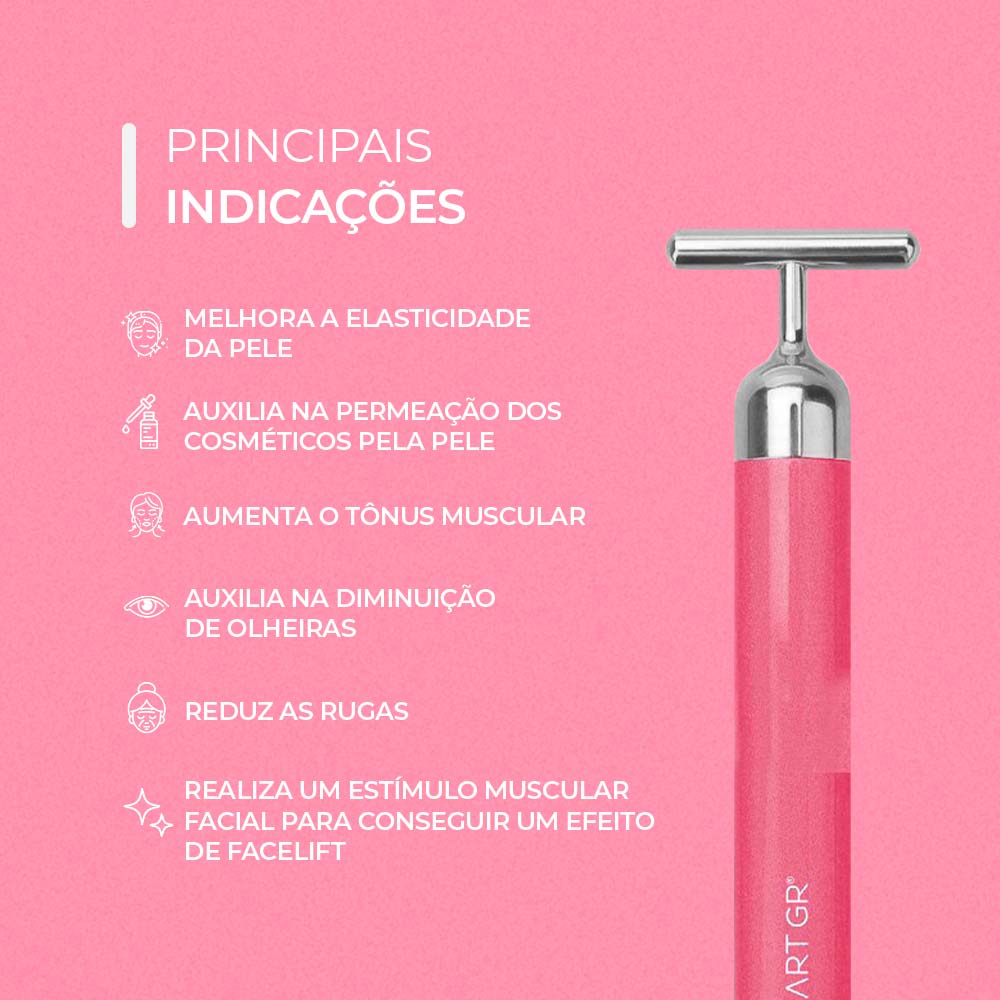 Smart Vibra, Massageador por Vibração, cor rosa — indicações de uso, Smart GR