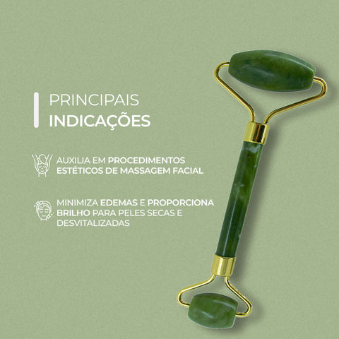 Smart Rolo Massageador de Jade Verde | Smart GR