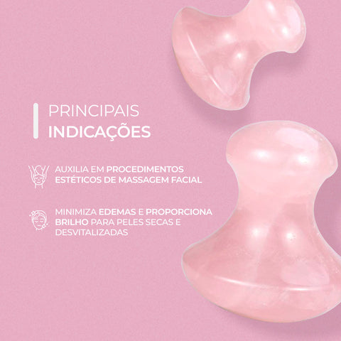Smart Cogumelo de Massagem de Quartzo Rosa | Smart GR
