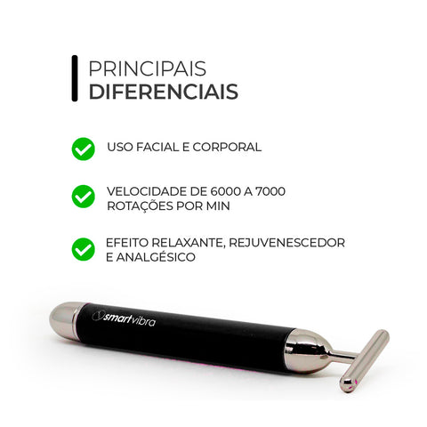 Smart Vibra, Massageador por Vibração, cor preto — diferenciais do produto, Smart GR