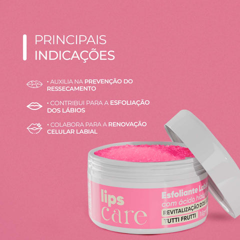 Esfoliante Labial de Tutti Frutti - Lips Care – 15 g | Smart GR