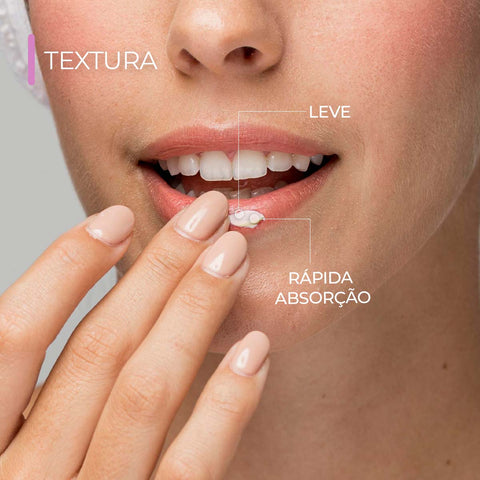 Máscara Labial, Lips Care, 10 g — textura do produto, Smart GR