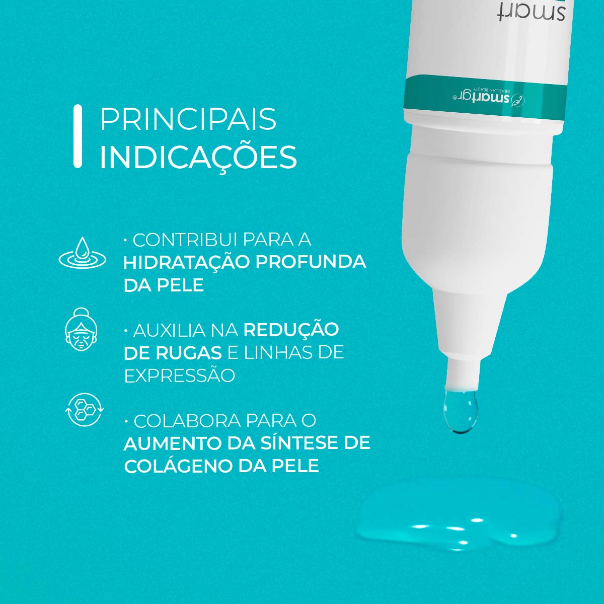 Smart Booster Ácido Hialurônico Skin Pro, 5 x 5 ml — indicações de uso, Smart GR