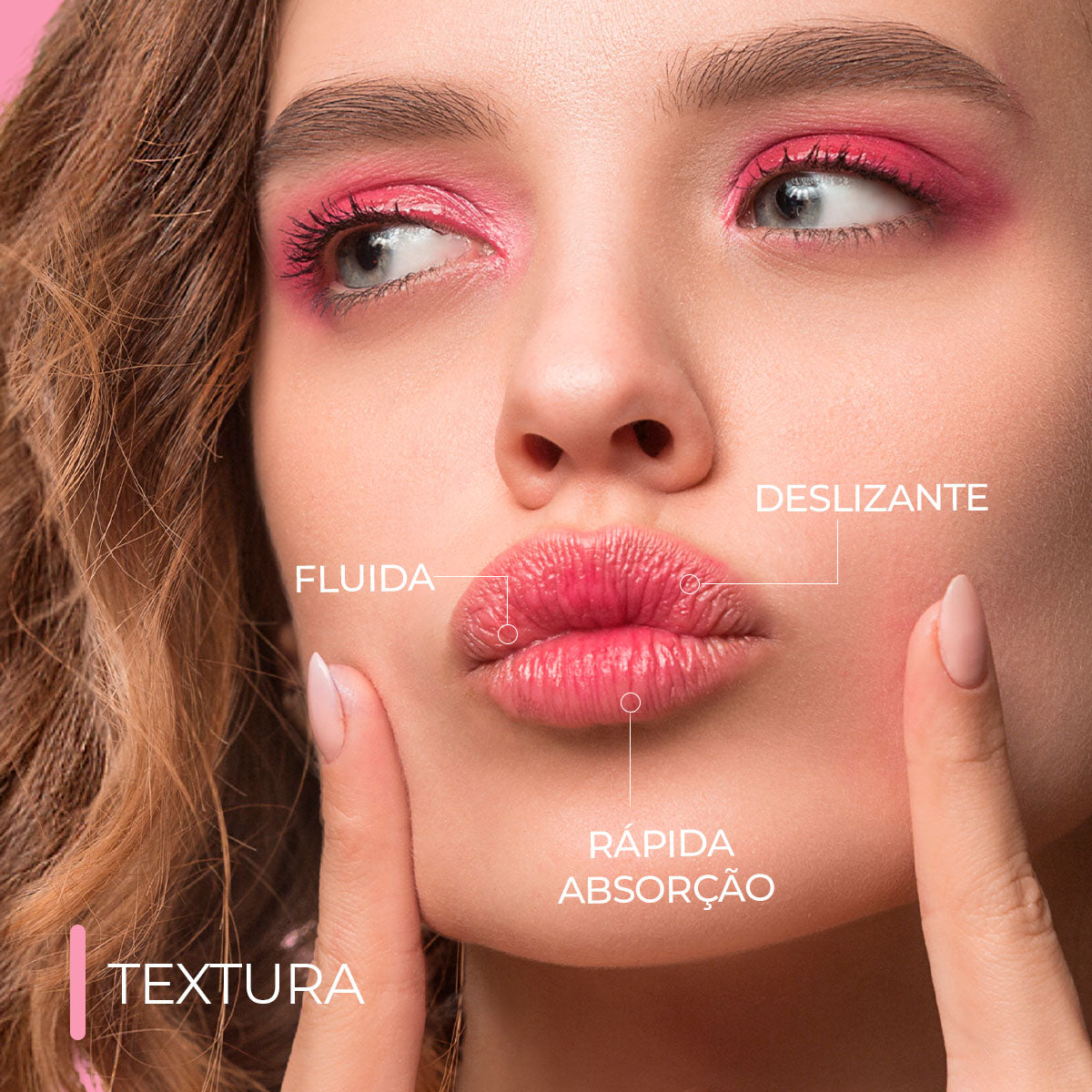 Smart Lips Care, Hidratante Labial, 3 ml — textura do produto, Smart GR