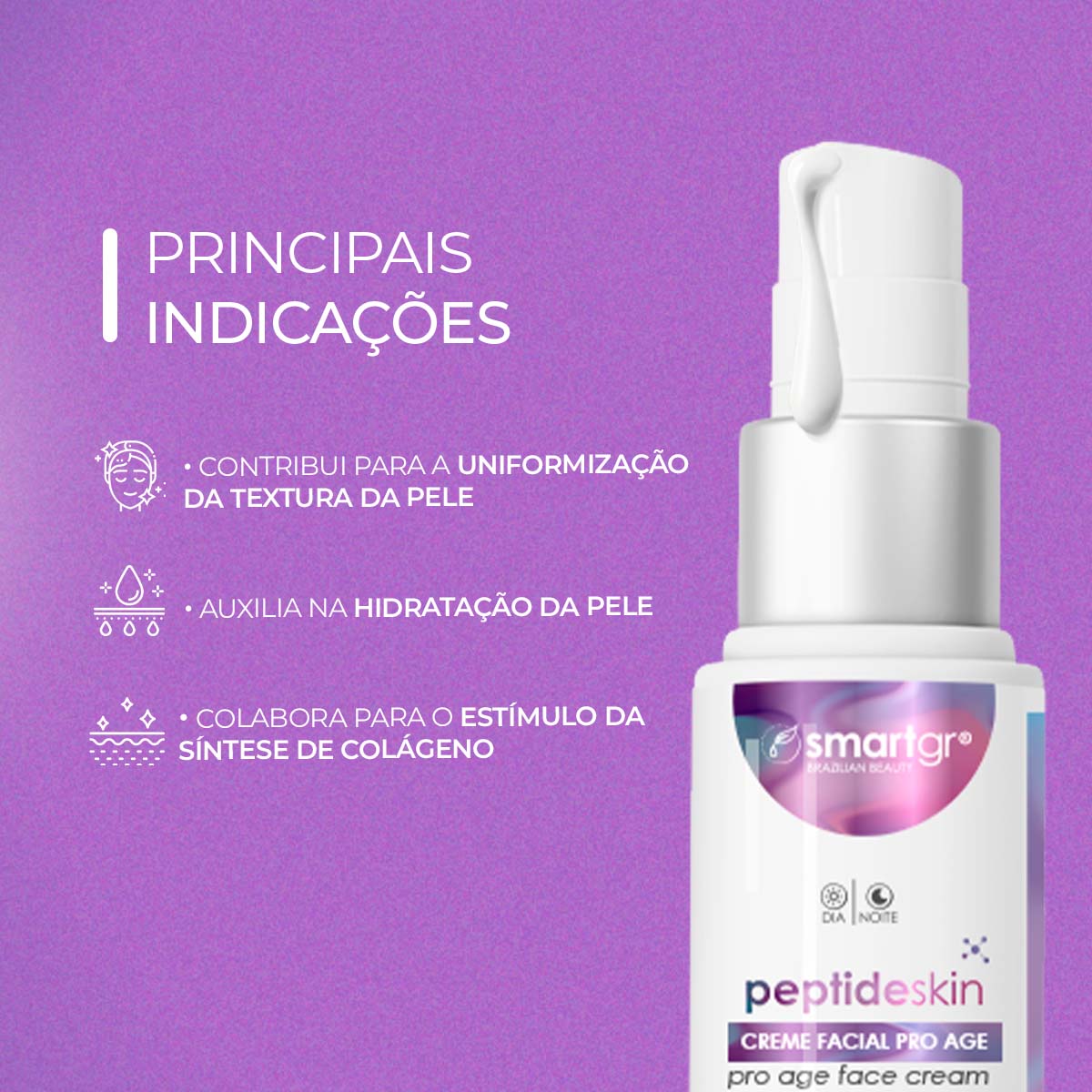 Creme Peptide Skin, 30 ml — indicações de uso, Smart GR