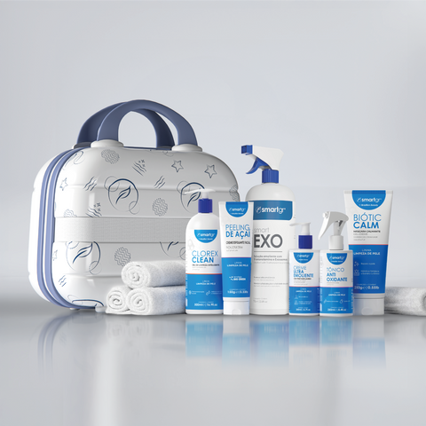 Smart Kit Limpeza de Pele GHK-Cu e Exossomos + Frasqueira — detalhe do logo, Smart GR