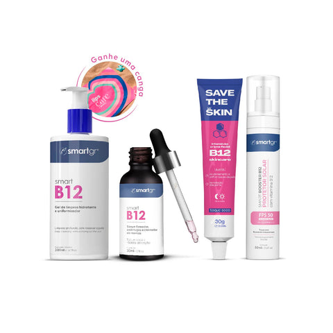 Kit Proteção FPS 50 + B12 - Pele Pronta para o Sol + Brinde Exclusivo | Smart GR