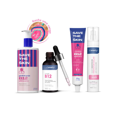 Kit Proteção FPS 50 + B12 - Pele Pronta para o Sol + Brinde Exclusivo | Smart GR