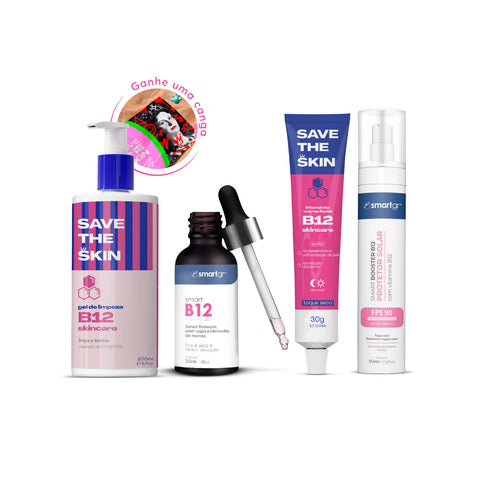Kit Skincare, Pele Sensível — Centella Asiática e Vitamina B12, Rotina Completa, Smart GR