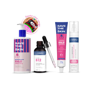Kit Skincare - Pele Sensível - Centella Asiática e Vitamina B12 - Rotina Completa
