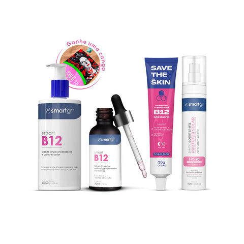 Kit Mais Proteção FPS 90 + B12 - Pele Pronta para o Sol + Brinde Exclusivo | GR inteligente
