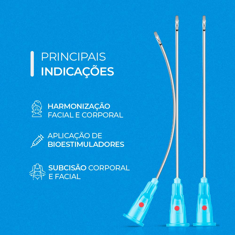 Smart Micro Incision, Cânula Bico de Pato, 15G x 100 mm — indicações de uso, Smart GR
