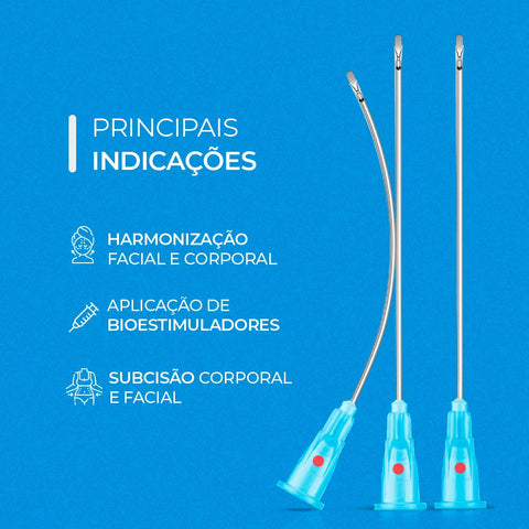Smart Micro Incision, Cânula Bico de Pato, 15G x 100 mm — indicações de uso, Smart GR