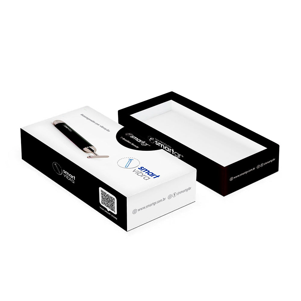 Smart Vibra, Massageador por Vibração, cor preto — embalagem do produto, Smart GR