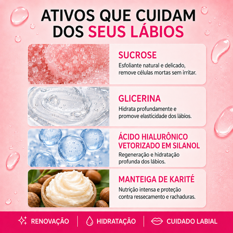 Esfoliante Labial de Cereja, Lips Care, 15 g — vista adicional, Smart GR