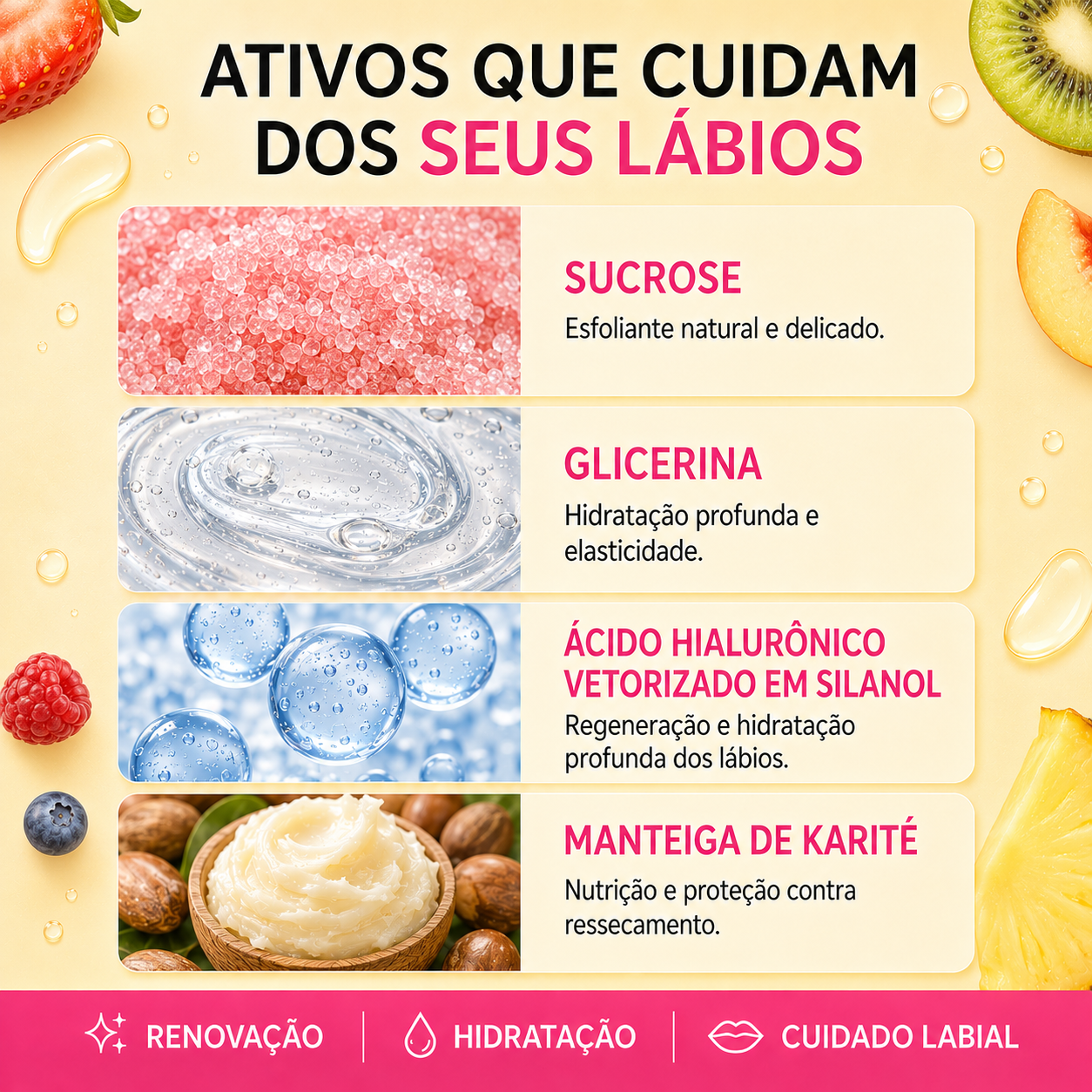 Esfoliante Labial de Tutti Frutti, Lips Care, 15 g — vista adicional, Smart GR