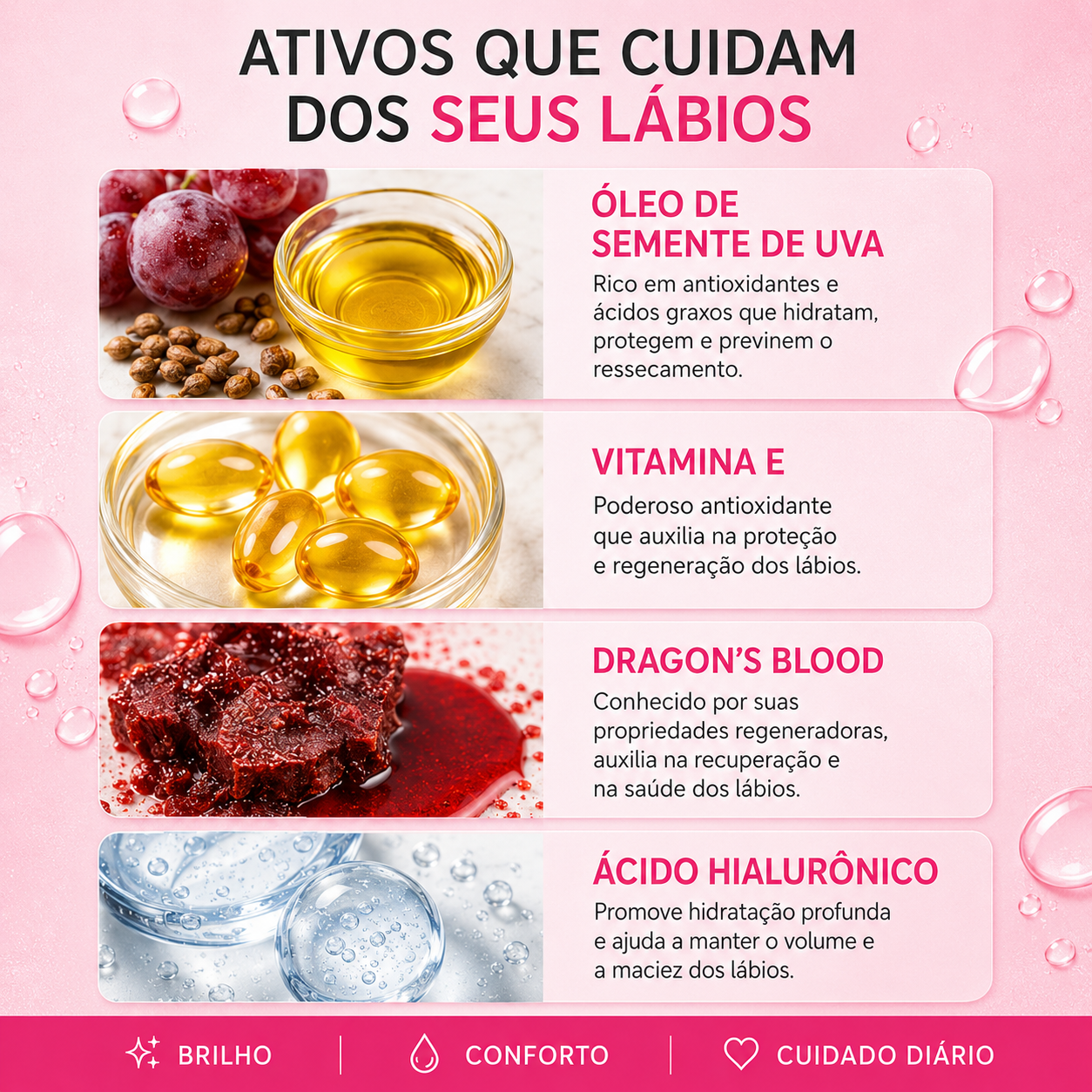 Gloss Volumizador de Cereja, Lips Care, 6 ml — vista adicional, Smart GR