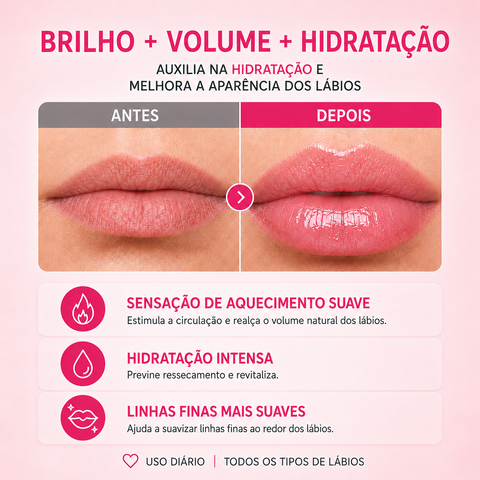 Gloss Volumizador de Marshmallow, Lips Care, 6 ml — embalagem do produto, Smart GR