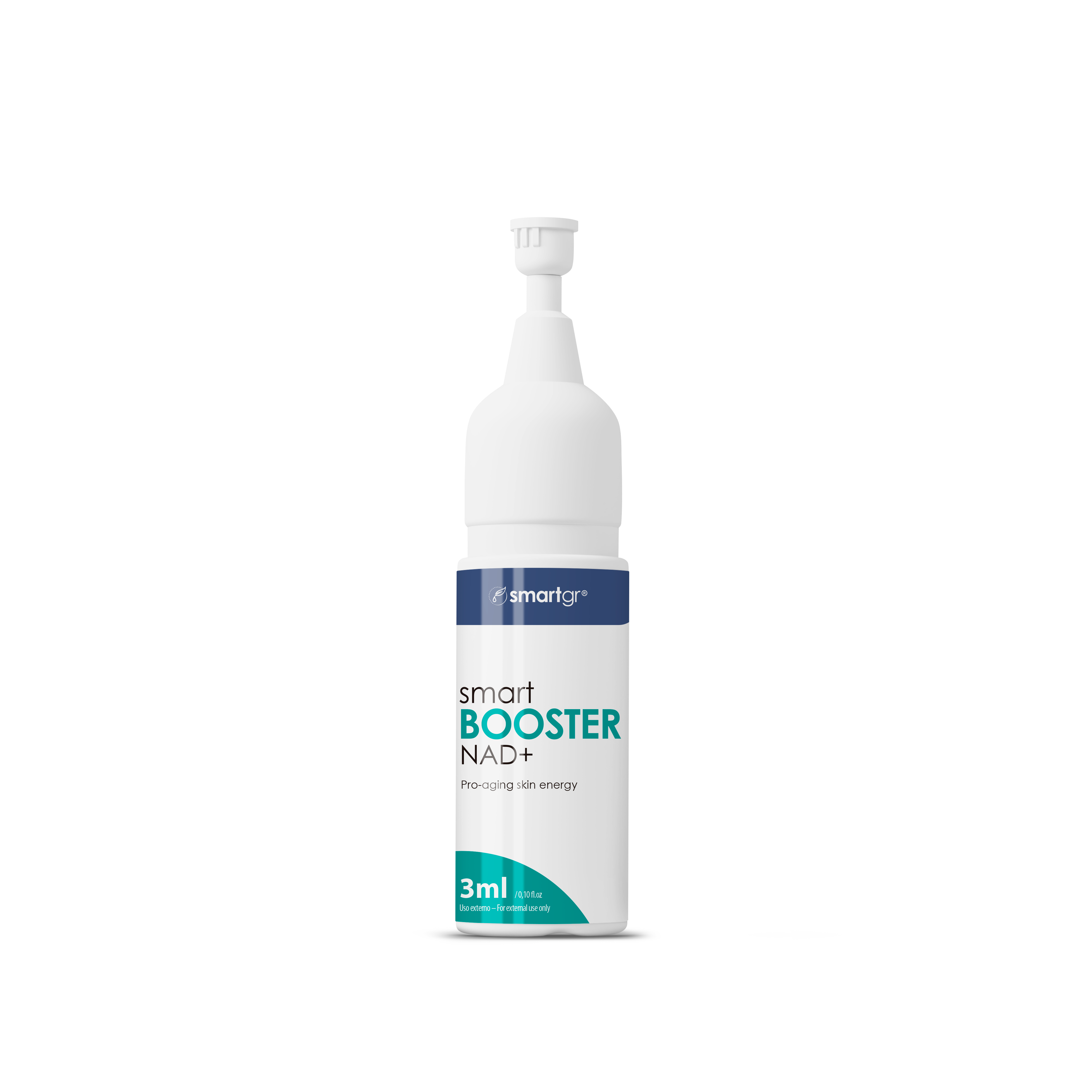 Smart Booster NAD+ Skin Pro, 5 x 3 ml — mockup ilustrativo, Smart GR