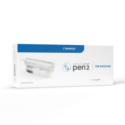 Cartucho Smart Pen 2, 128 Nano Pins, caixa com 10 unidades, Smart GR