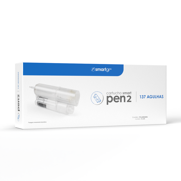 Cartucho Smart Pen 2 - 137 Agulhas - Caixa com  10 unidades | Smart GR