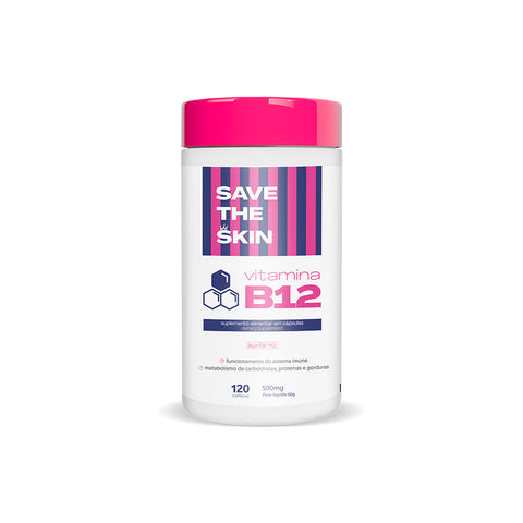 B12 Skincare - Nutri Vitamina B12 120 cápsulas Save The Skin