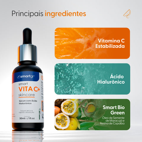 Sérum Vita C+ Vitamina C e Ácido Hialurônico - 30 ml | Smart GR