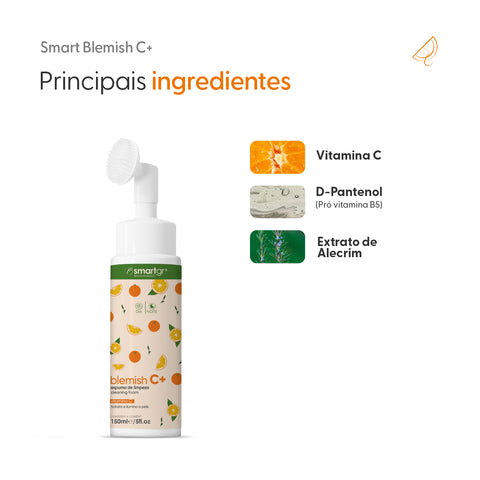 Smart Blemish C+ Espuma de Limpeza Smart GR — 150 ml, embalagem do produto