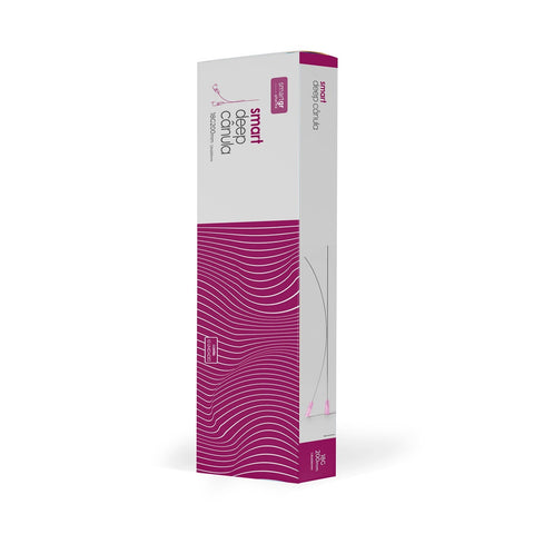 Smart Deep Cânula para Endolaser, 18G, 200 mm, caixa com 10 unidades — cânula injetável para estética profissional, Smart GR