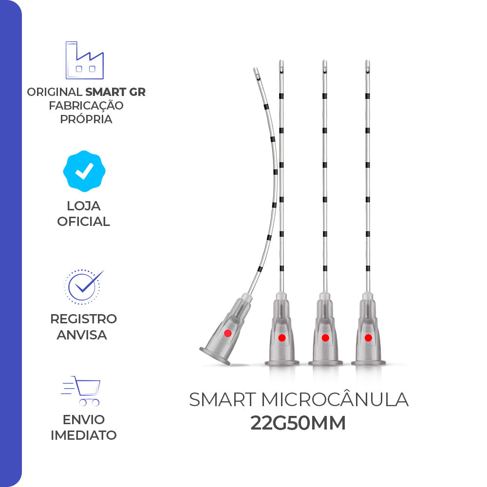 Smart Microcânula, 22G x 50 mm — vista adicional, Smart GR